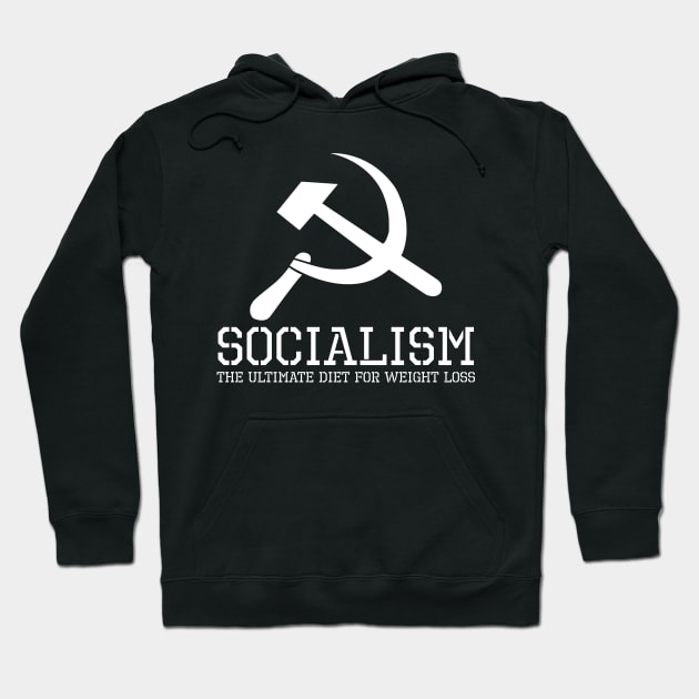 Political Anti-Communist Socialism Weight Loss Socialist SJW Hoodie by Styr Designs